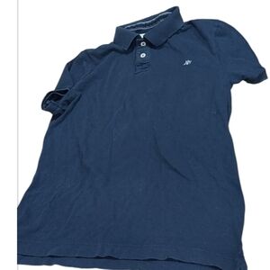 Men's y2k aeropostale navy 100% cotton polo tee size xl